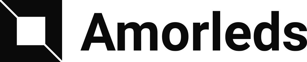 amorleds black logo